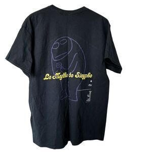 Glass Cypress L Men’s Black T Shirt Le mythe De Sisyphe Cotton Top US made